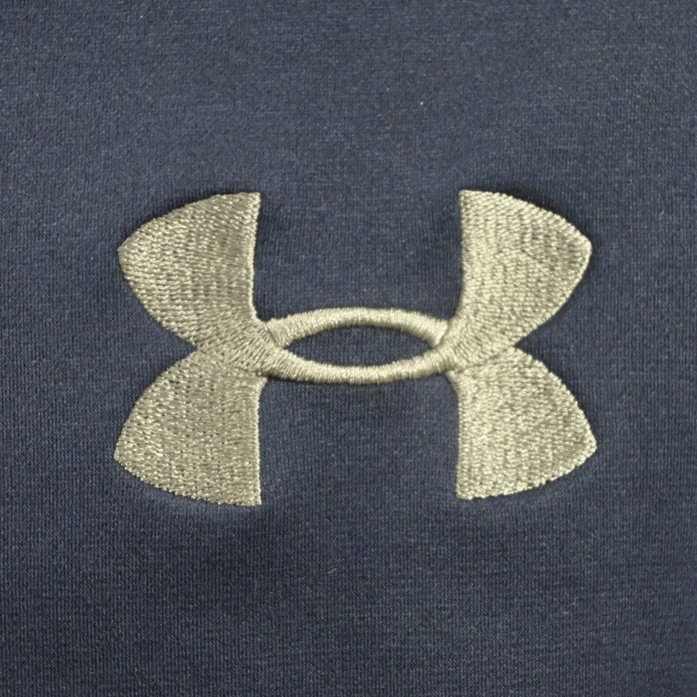 Under Armour Fleece Full Zip Jacket Blue Long Sleeve W/ Pockets Mens Size‎ Small